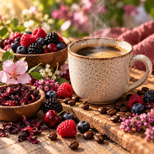 Kaffee mit beerigen und floralen Aromen