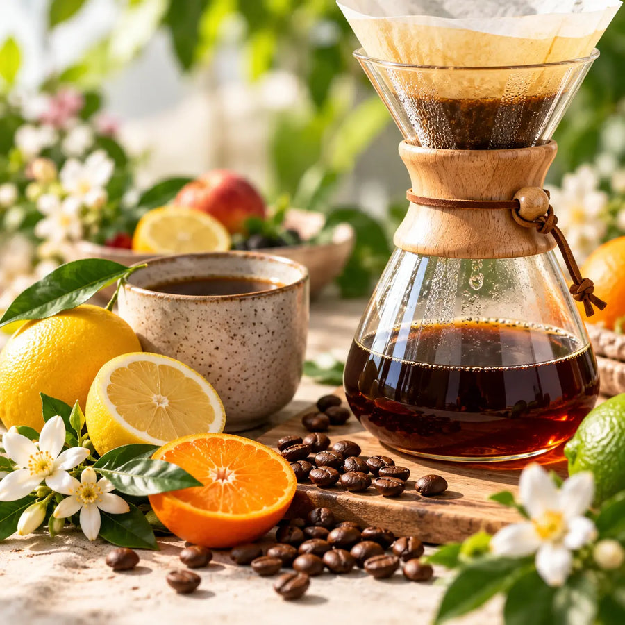 Fruchtiger Kaffee mit Zitrusnoten
